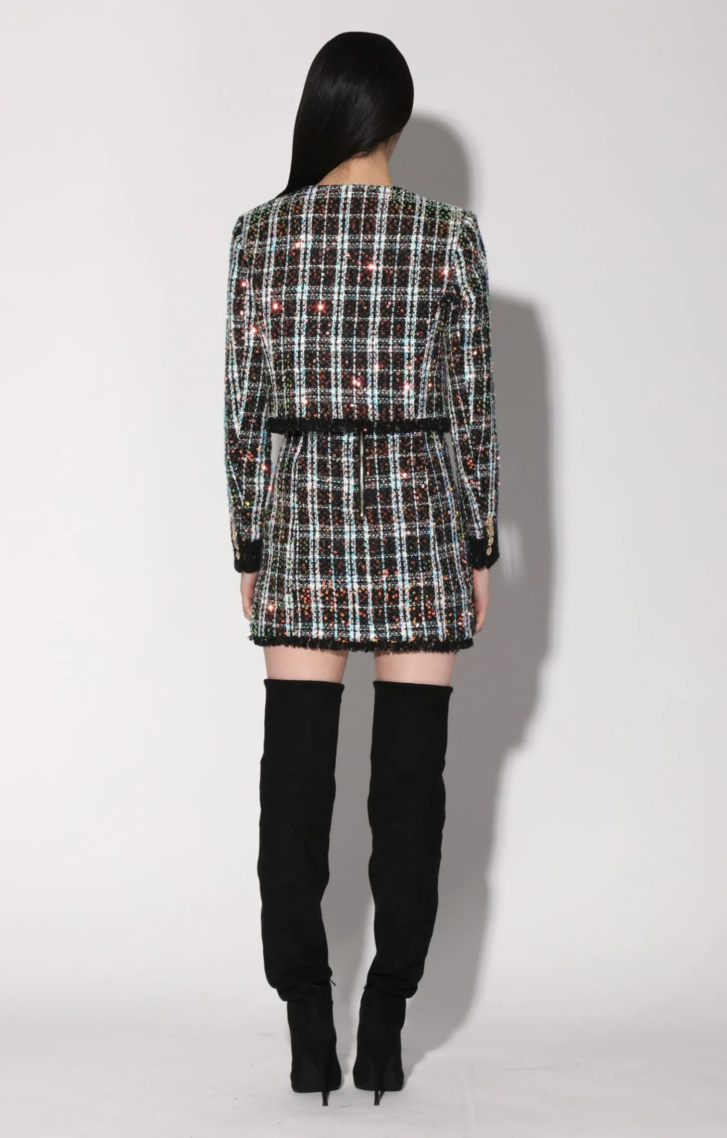 Alessia Jacket, Broadway Tweed Black>Walter Baker Online