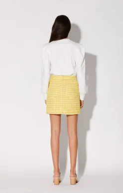Alicia Skirt, Sunshine Tweed><noscript><img width=
