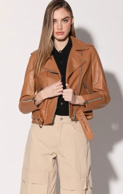 Allison Jacket, Camel-Leather>Walter Baker Discount