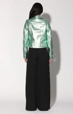 Allison Jacket, Mint Metallic-Leather><noscript><img width=