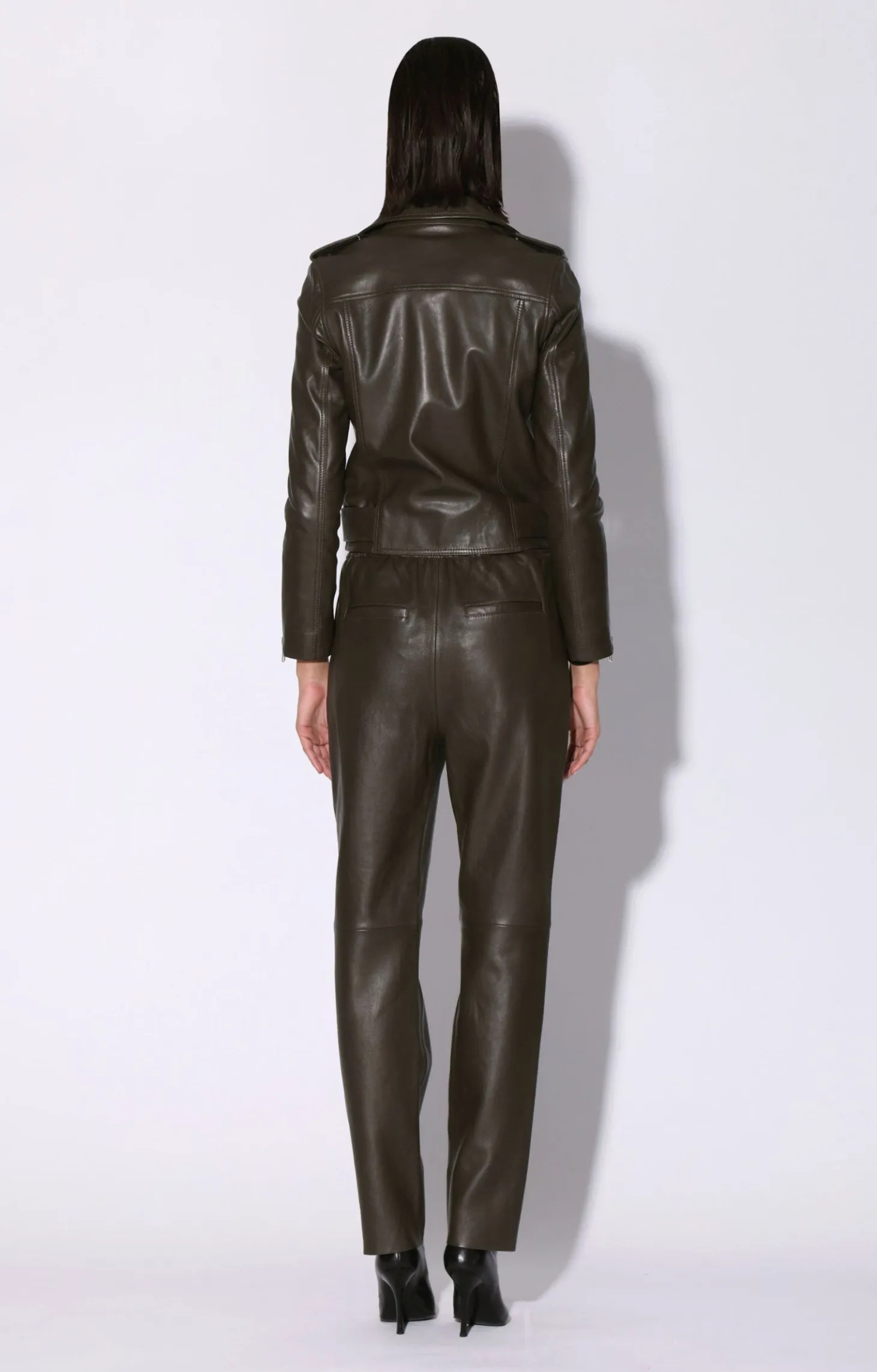 Allison Jacket, Moss-Leather>Walter Baker Shop