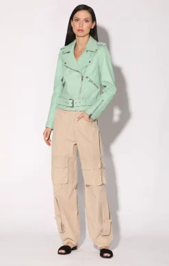 Allison Jacket, Pistachio-Leather>Walter Baker Store