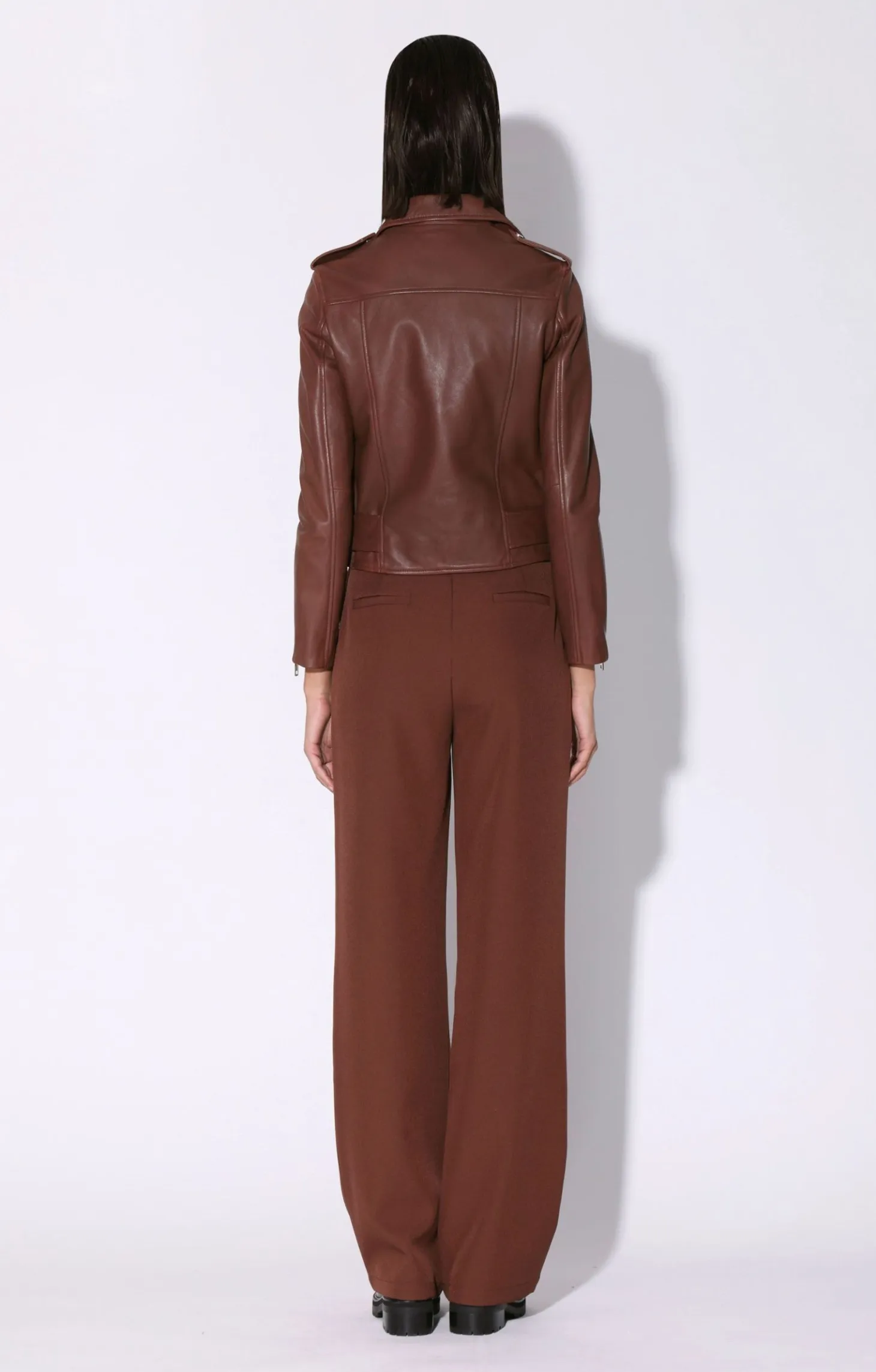 Allison Jacket, Walnut-Leather>Walter Baker Store