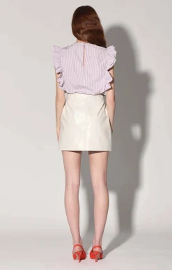 Amy Skirt, Oyster Patent-Leather><noscript><img width=