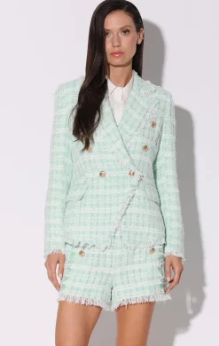 Annalise Blazer, Mint Tweed>Walter Baker Hot
