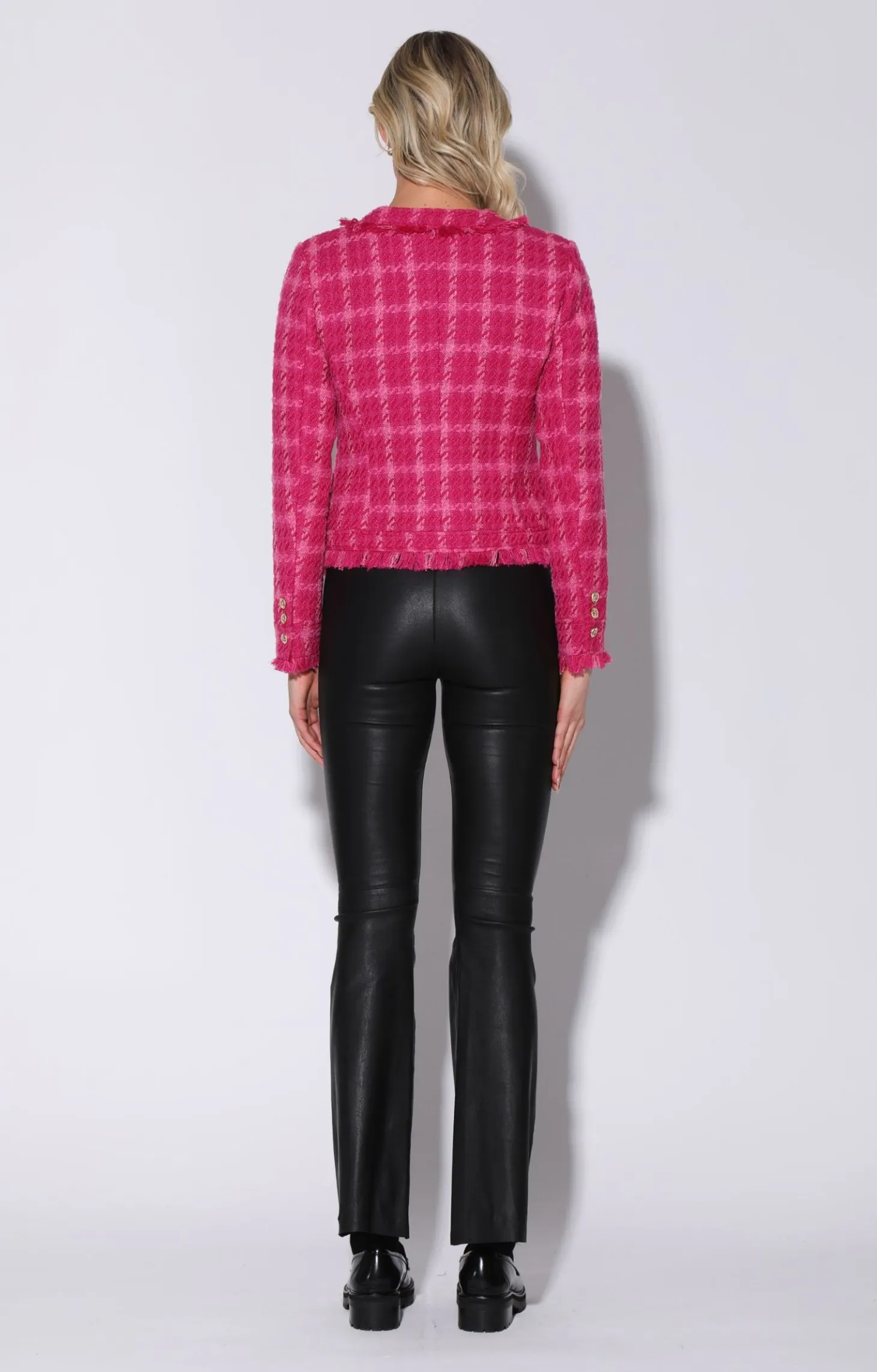 Brittany Jacket, Magenta Electric Tweed>Walter Baker Store