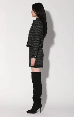 Carla Jacket, Tribeca Tweed Black Black><noscript><img width=