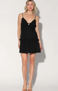 Carlita Dress, Black>Walter Baker Discount