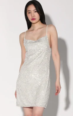 Cassidy Dress, Ice Sequin>Walter Baker Shop