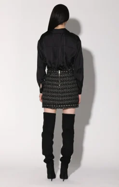 Charlotte Skirt, Tribeca Tweed Black Black><noscript><img width=
