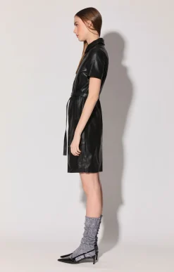 Chloe Dress, Black-Leather><noscript><img width=