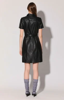 Chloe Dress, Black-Leather><noscript><img width=