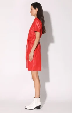Chloe Dress, Scarlet-Leather><noscript><img width=