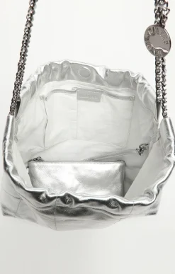 Cleo Shoulder, Metallic Silver><noscript><img width=