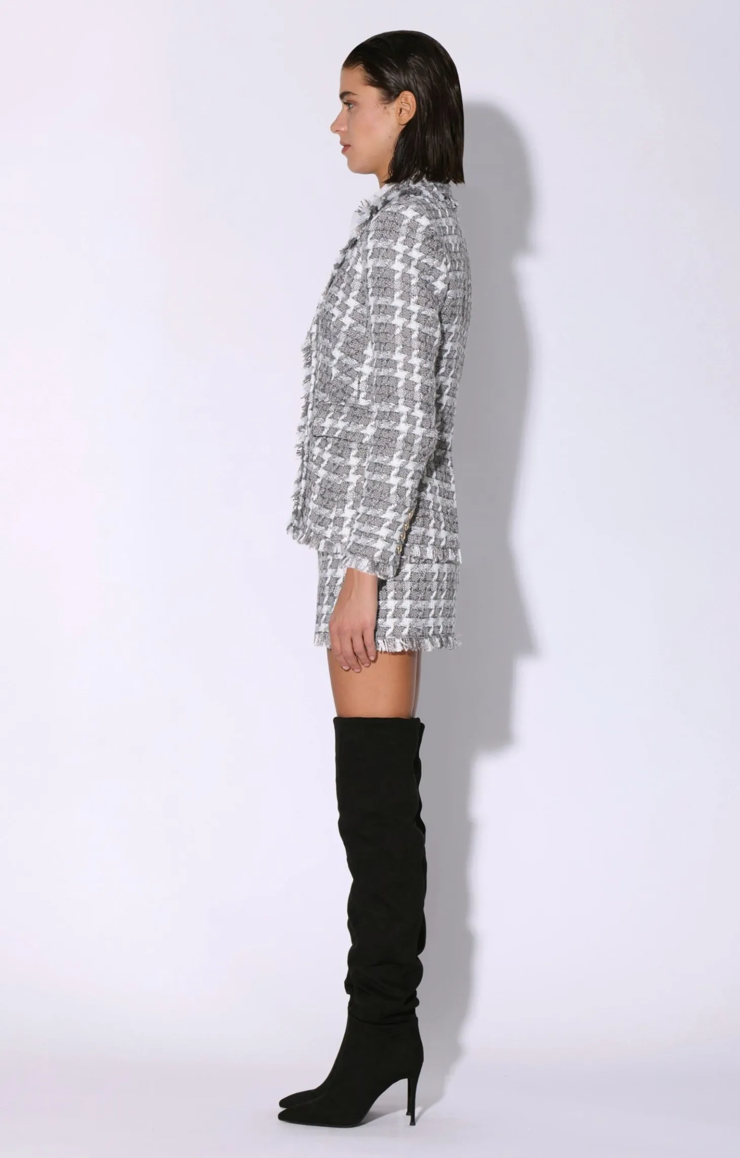 Damon Blazer, Heritage Tweed Grey>Walter Baker Cheap