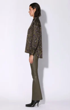 Delisse Top, Olive Leopard><noscript><img width=