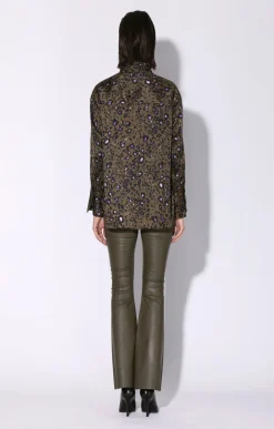 Delisse Top, Olive Leopard><noscript><img width=