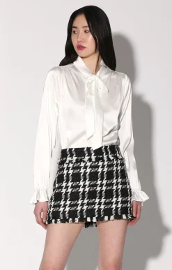Della Skirt, Heritage Tweed Black>Walter Baker Hot