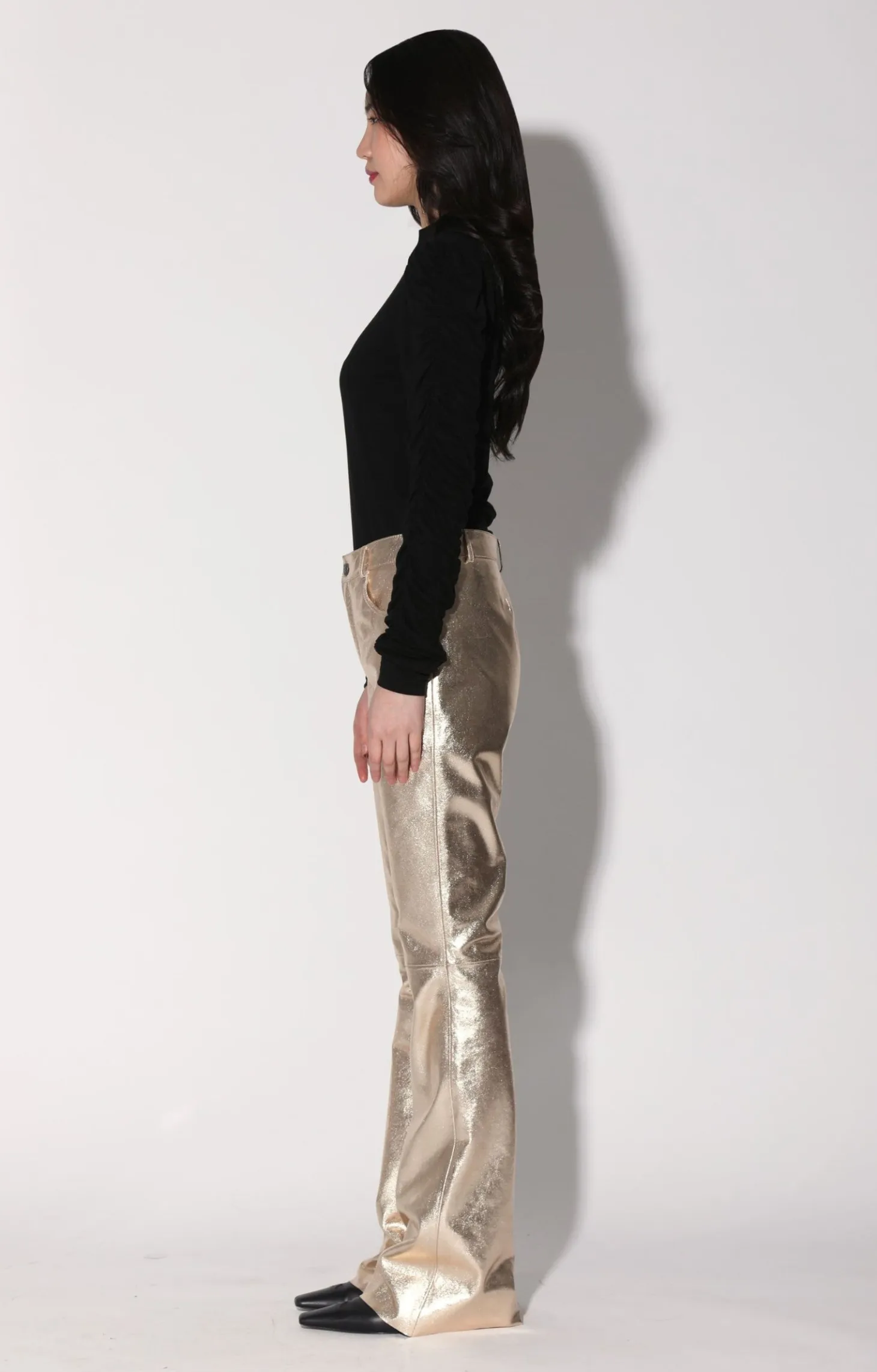 Dimitri Pant, Gold-Leather>Walter Baker New