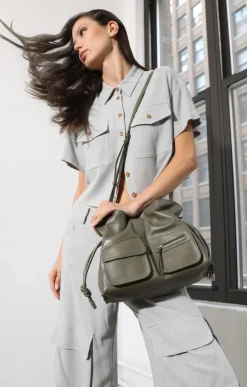 Easton Crossbody Clutch, Army>Walter Baker Online