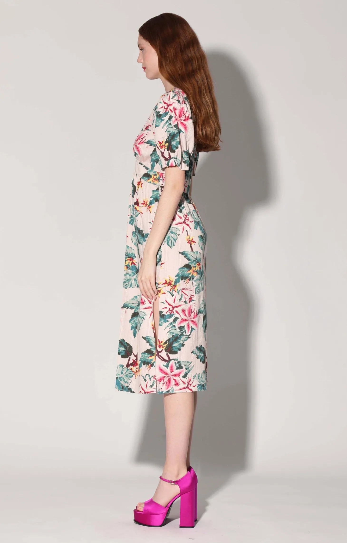 Fabienne Dress, Blush Azalea>Walter Baker Outlet