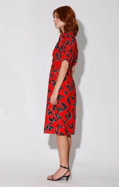 Fabienne Dress, Bold Persimmon><noscript><img width=