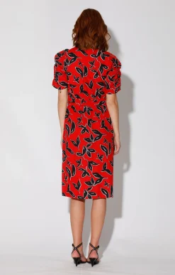 Fabienne Dress, Bold Persimmon><noscript><img width=
