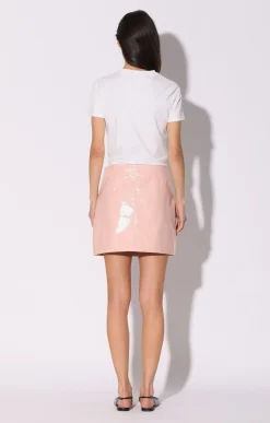 Haley Skirt, Sorbet Patent-Leather><noscript><img width=