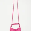 Hazel Mini Hobo, Bright Pink>Walter Baker Cheap