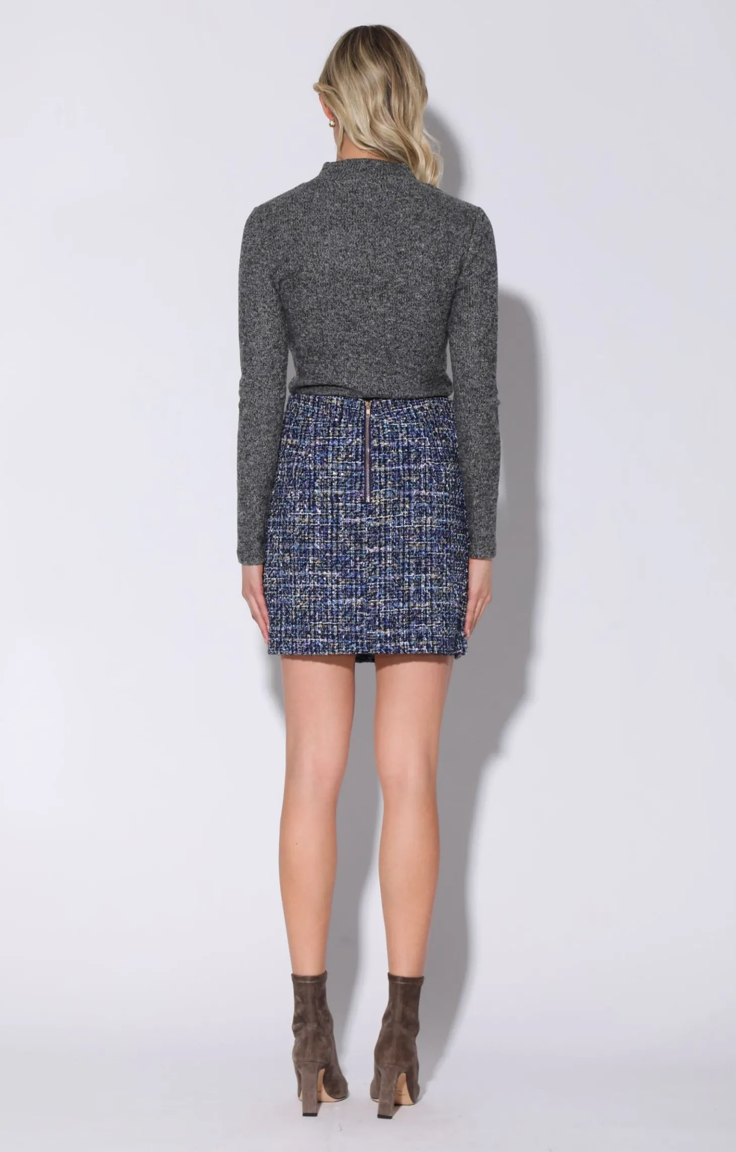 Iliana Skirt, Aurora Tweed>Walter Baker Store