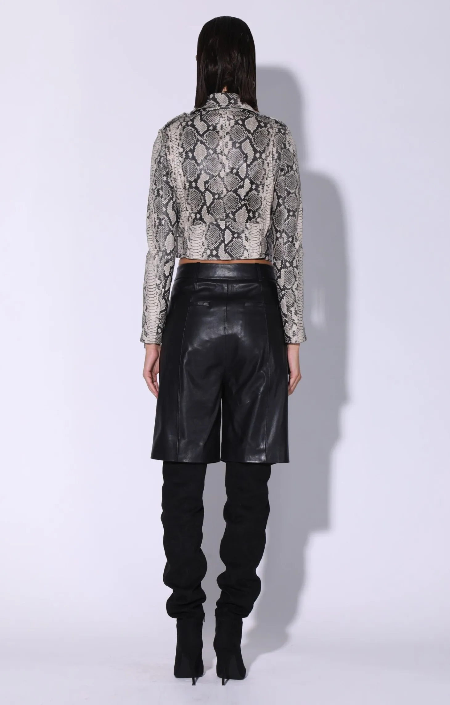 Jase Jacket, Grey Snake-Leather>Walter Baker Clearance