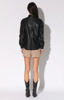 Jaycee Top, Black-Leather><noscript><img width=
