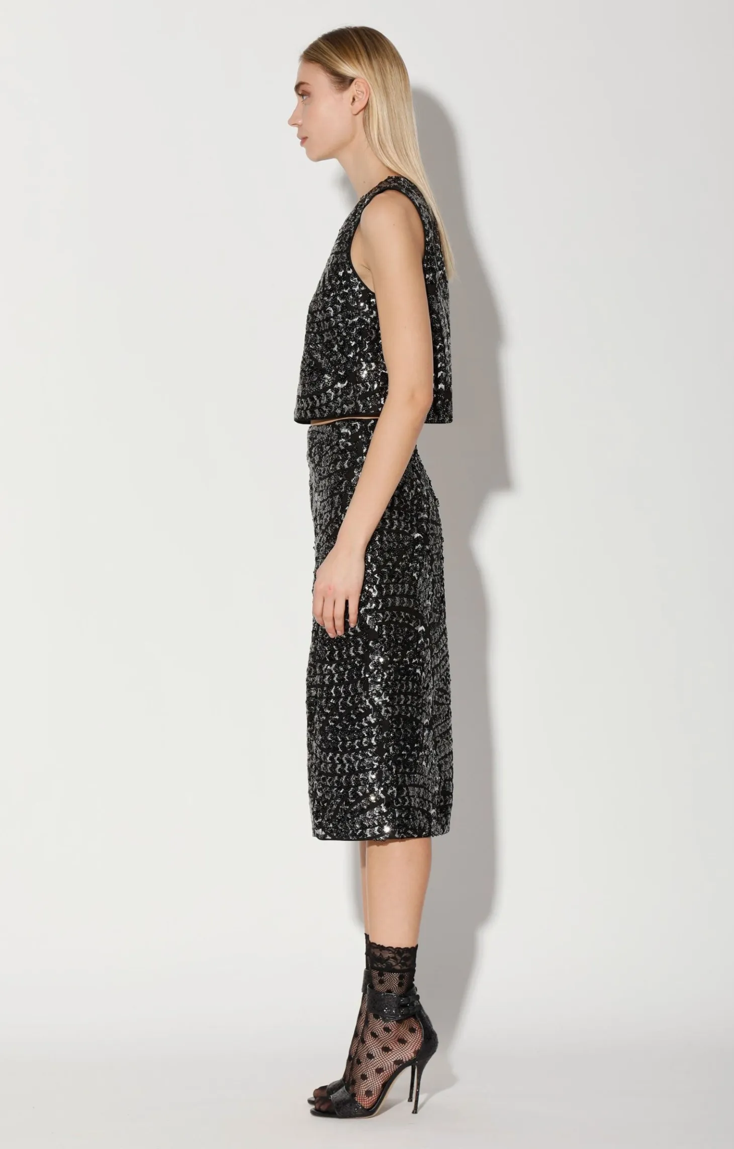 Jaylene Top, Gatsby Sequin>Walter Baker Flash Sale