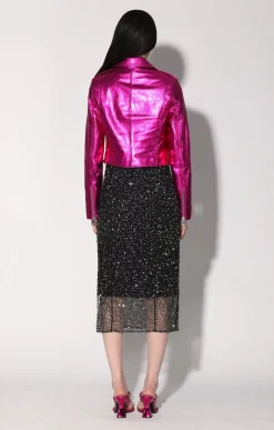 Jenny Jacket, Fuchsia Metallic-Leather><noscript><img width=
