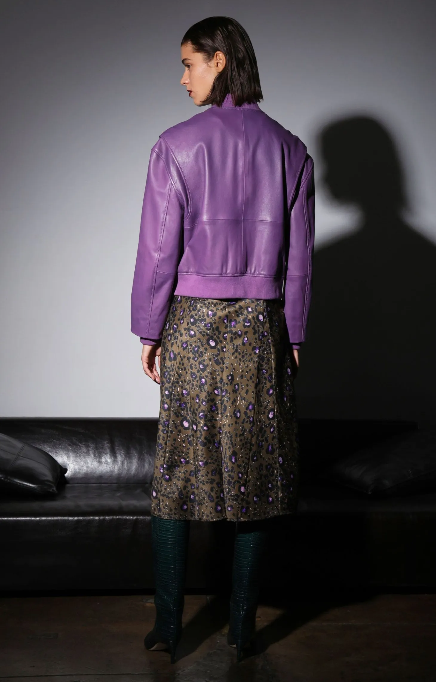 Jessah Jacket, Amethyst-Leather>Walter Baker Discount
