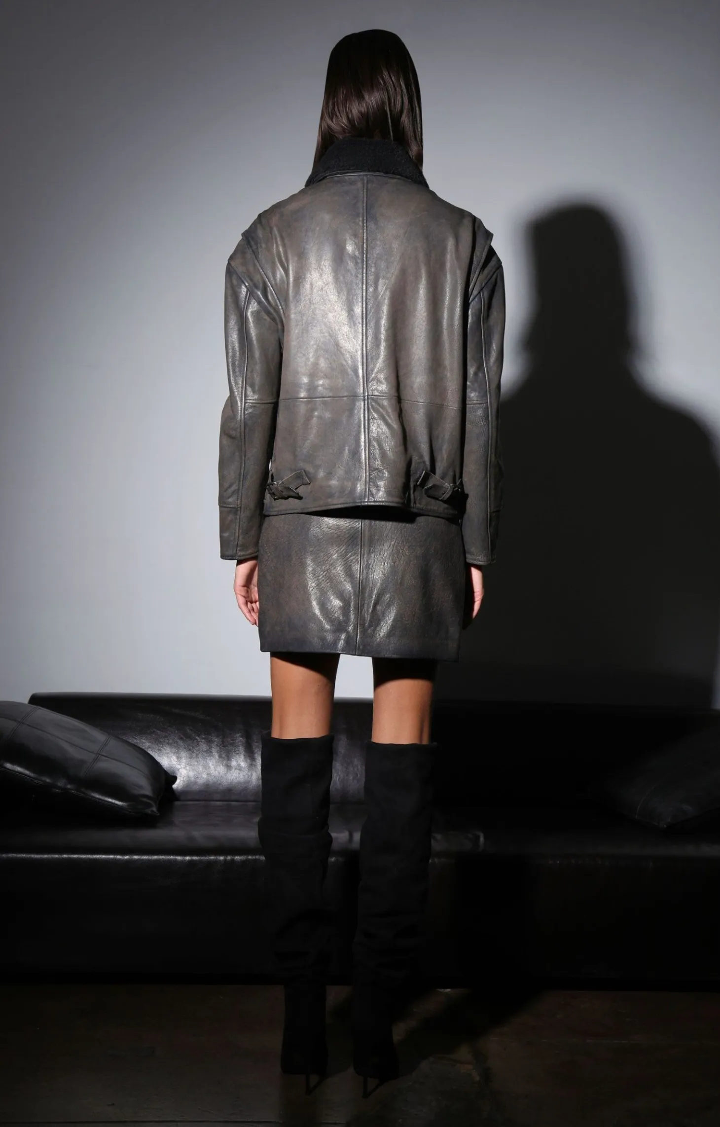Jonah Jacket, Mustang-Leather>Walter Baker Best Sale