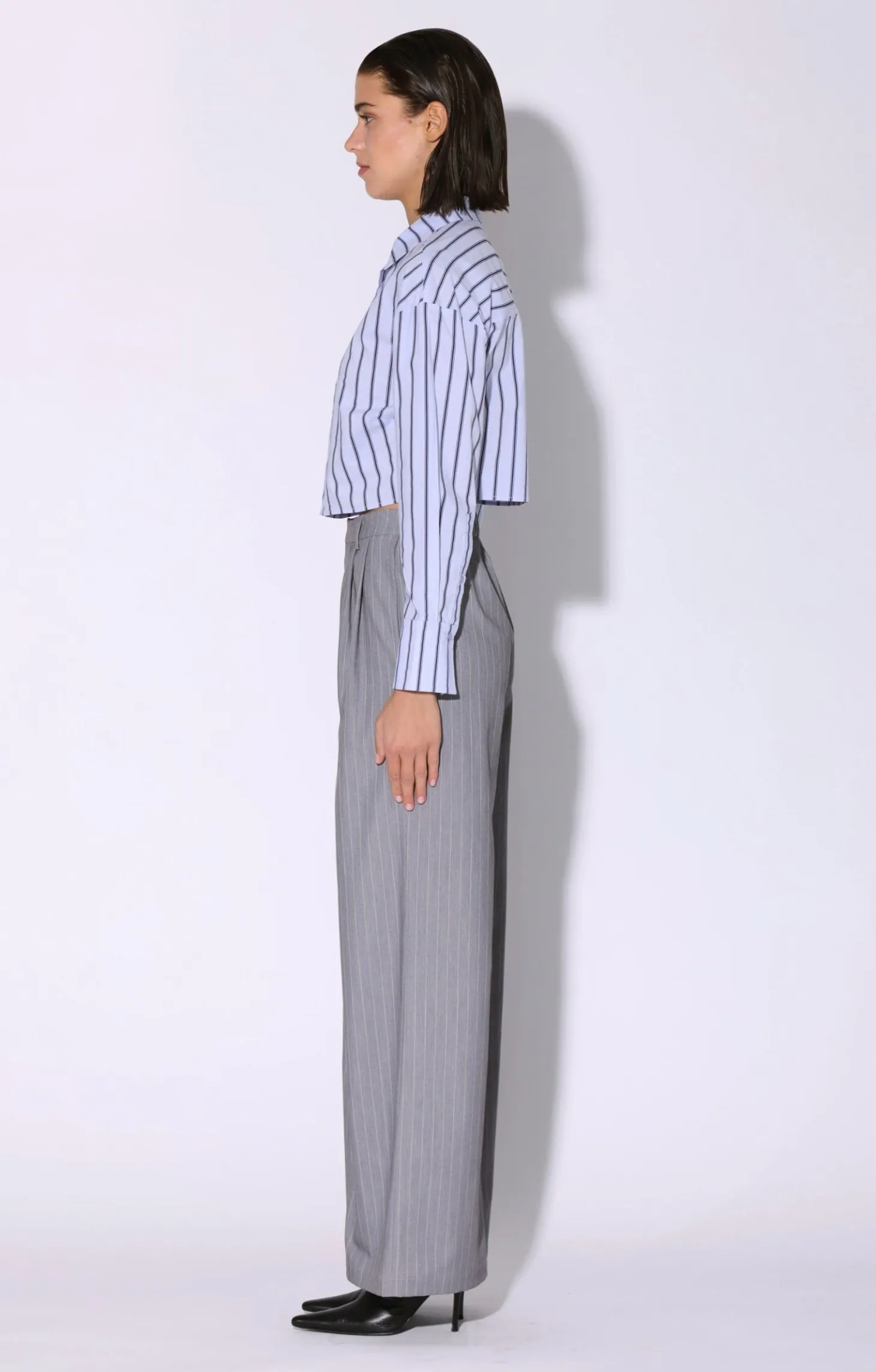 Kaiden Pant, Heather Pin Stripe>Walter Baker Flash Sale