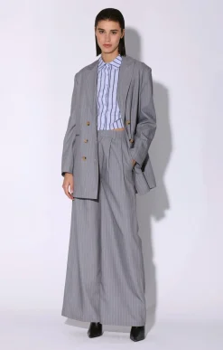 Kamari Blazer, Heather Pin Stripe>Walter Baker New