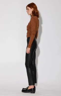 Karina Pant, Black-Stretch Leather><noscript><img width=