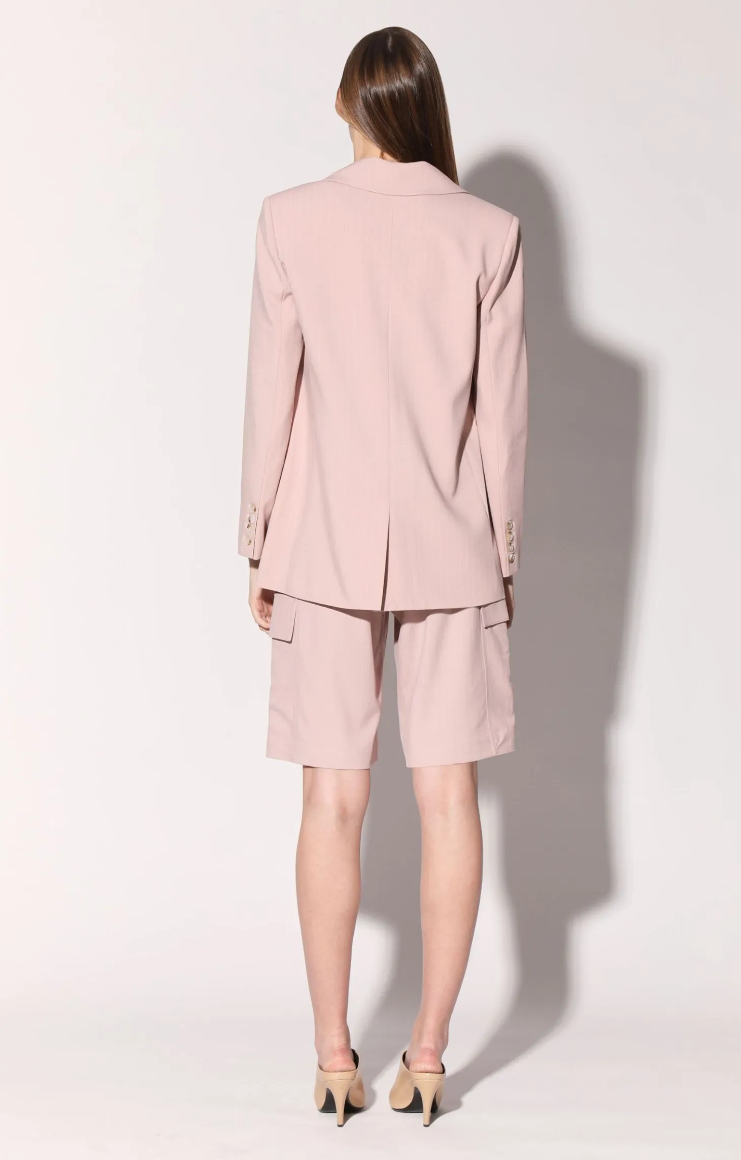 Kendrick Blazer, Cagney Stripe Blush>Walter Baker Discount