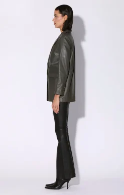 Kiki Blazer, Moss-Leather><noscript><img width=
