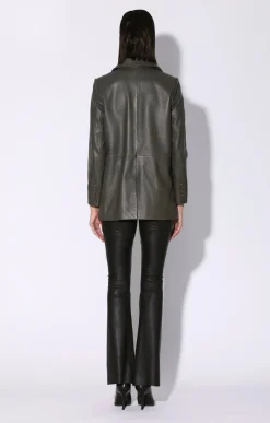 Kiki Blazer, Moss-Leather><noscript><img width=
