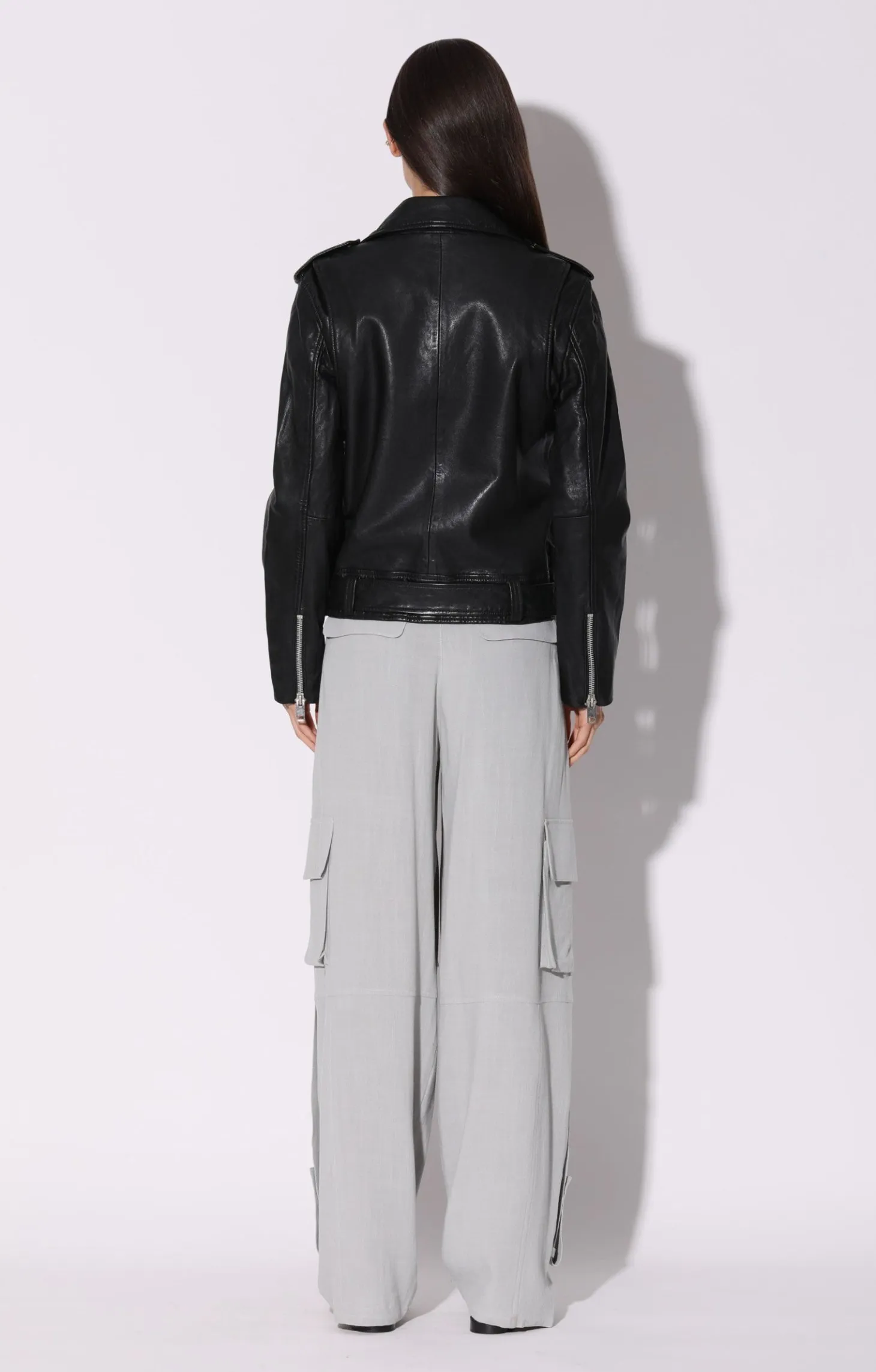 Kingsley Jacket, Black-Vt Leather>Walter Baker Best Sale