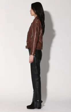 Kingsley Jacket, Walnut-Leather><noscript><img width=