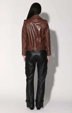 Kingsley Jacket, Walnut-Leather><noscript><img width=
