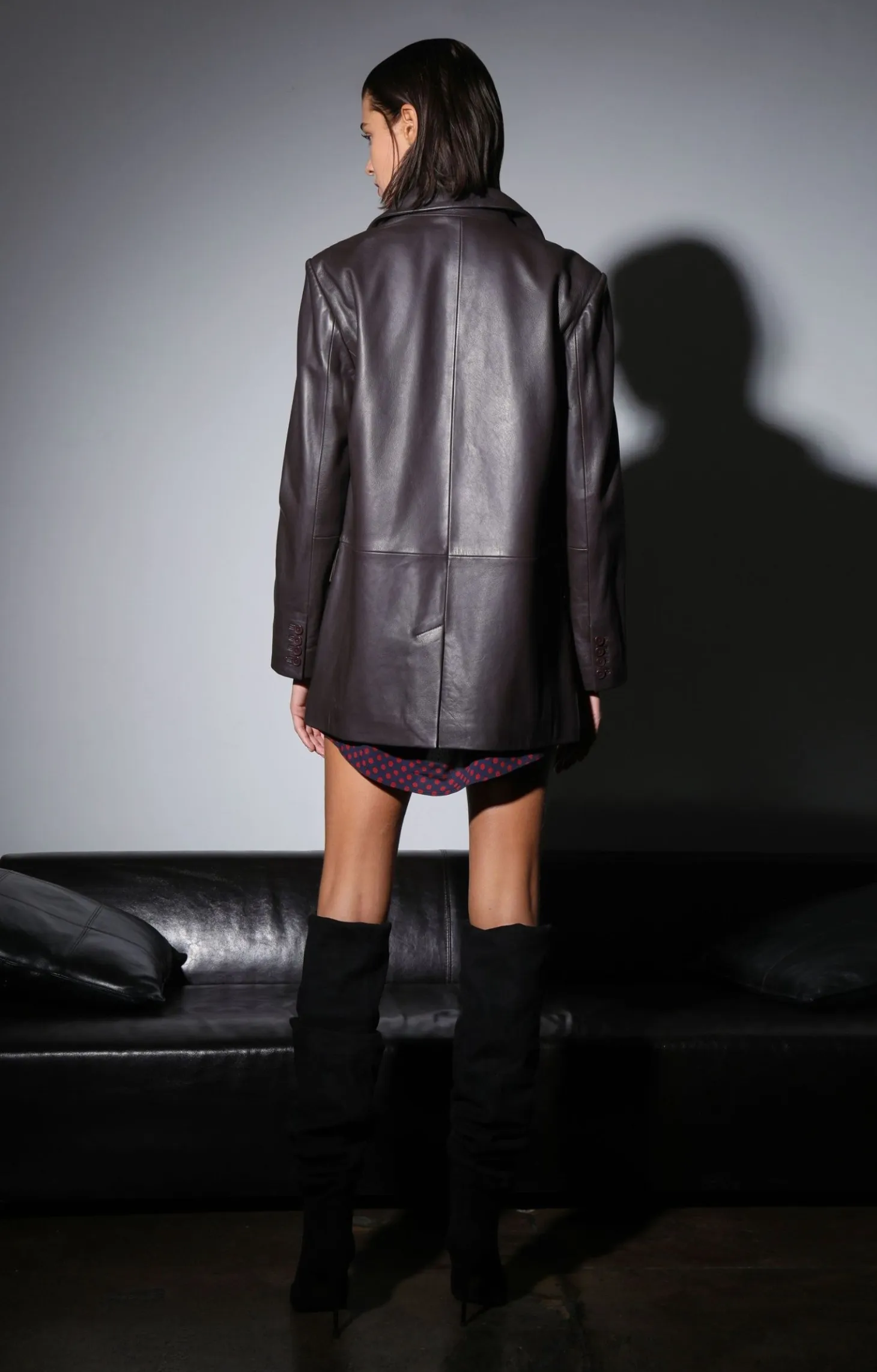 Kira Blazer, Mocha-Leather>Walter Baker Store