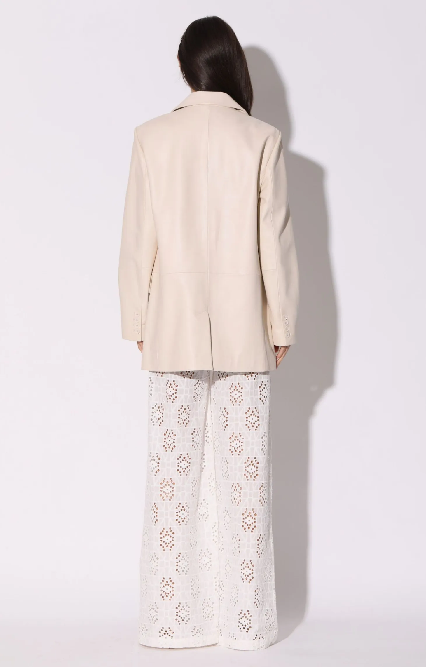 Kira Blazer, Oyster-Leather>Walter Baker Cheap
