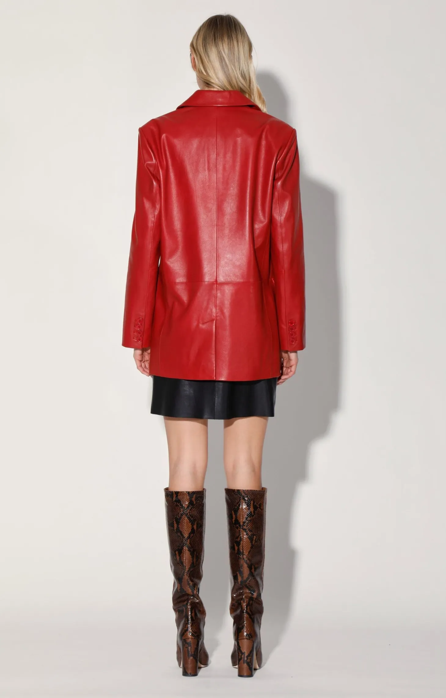Kira Blazer, Red-Leather>Walter Baker Cheap