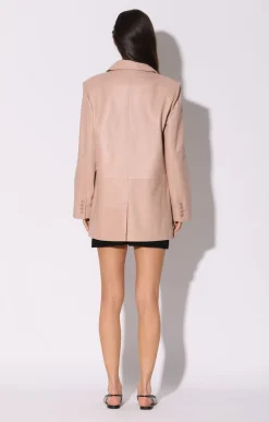 Kira Blazer, Rose Pink-Leather><noscript><img width=