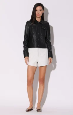 Laine Jacket, Black-Leather>Walter Baker Best Sale